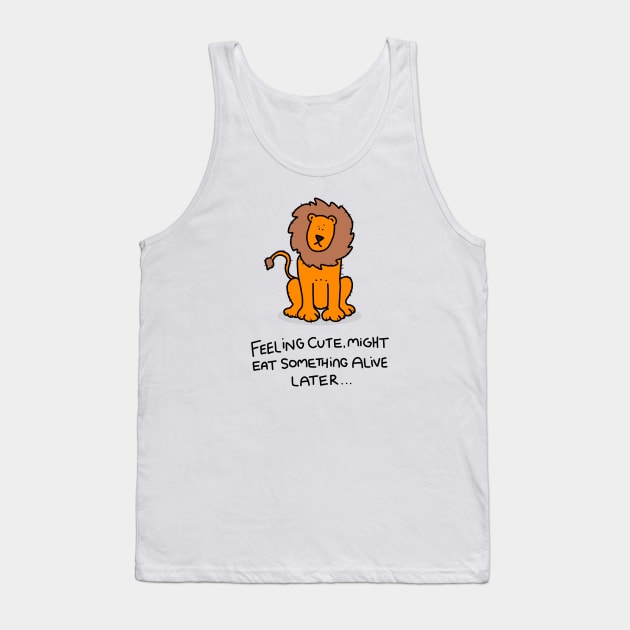 Grumpy Lion Tank Top by grumpyanimals